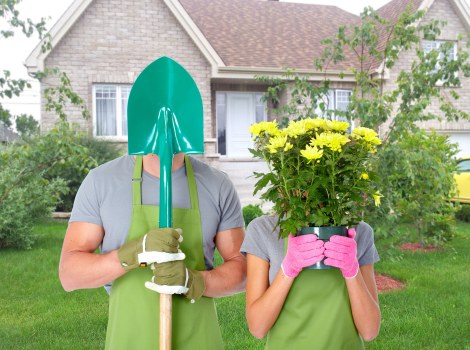 Charity donation of reusable garden items and plants